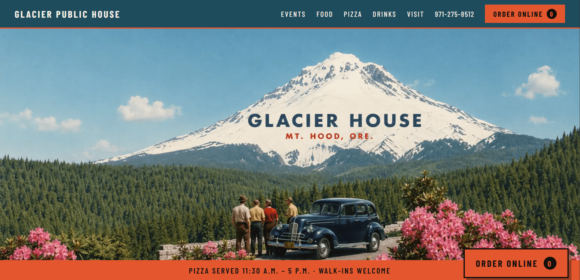 The Glacier House homepage